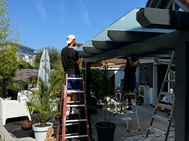 Terrassenüberdachung in Vogtsburg - Löwenblitz Handwerksservice